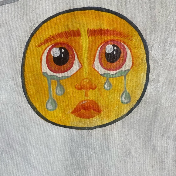 Hand Painted Egg Shirt - white - Picture 3 of 3